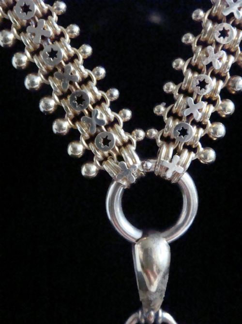 HEAVY VICTORIAN 15CT OR HIGHER 165INCHES COLLAR DIAMOND LOCKET 526GRAMS - ADDITIONAL PHOTO 5