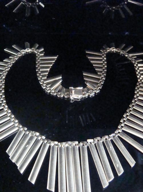 VINTAGE 1960S RETRO 9CT YELLOW GOLD SUPERB CLEOPATRA COLLAR 47G 19INCHES - ADDITIONAL PHOTO 2