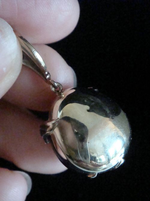 VICTORIAN HIGH CARAT 15CT LARGE CABOCHON GARNET ROSE CUT DIAMOND PENDANT 71G - ADDITIONAL PHOTO 2