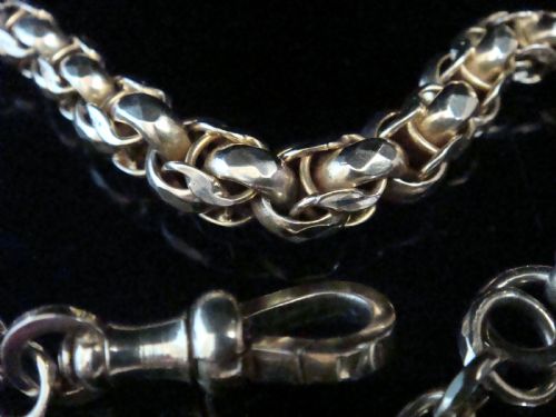 EDWARDIAN 9CT YELLOW GOLD LARGE GRADUATED LINK BRACELET 209G 7585 INCHES - ADDITIONAL PHOTO 1