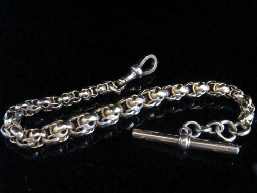 EDWARDIAN 9CT YELLOW GOLD LARGE GRADUATED LINK BRACELET 209G 7585 INCHES - ADDITIONAL PHOTO 2