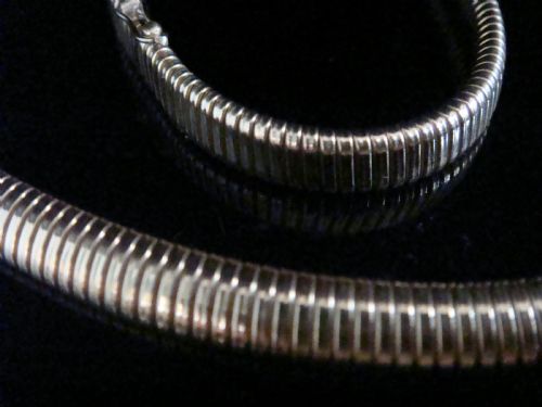 RETRO 1950S 18CT TUBOGAS COLLAR 247G FAB CONDITION 16 CHOKER - ADDITIONAL PHOTO 3