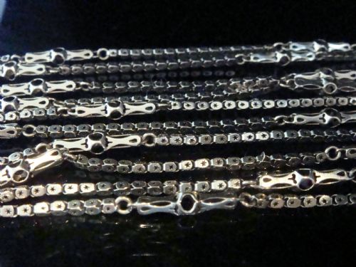 VICTORIAN 9CT YELLOW GOLD STARBURST LONGUARD 18G 49 INCHES WITH DOG CLIP - ADDITIONAL PHOTO 8