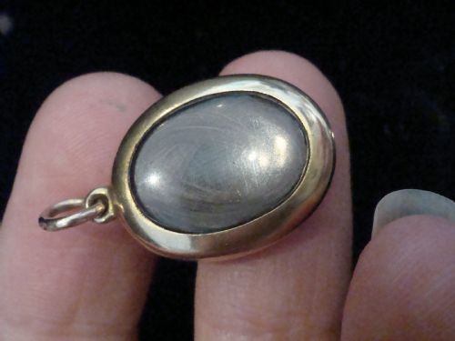 VICTORIAN HIGH CARAT 15CT YELLOW GOLD TURQUOISE STAR LOCKET MOM - ADDITIONAL PHOTO 2