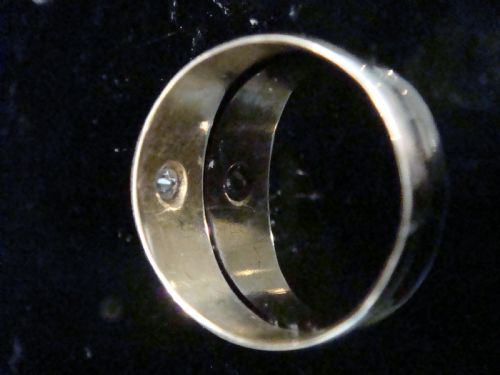 EDWARDIAN 18CT YELLOW GOLD OLD CUT DIAMOND RING 36G 020CT - ADDITIONAL PHOTO 2