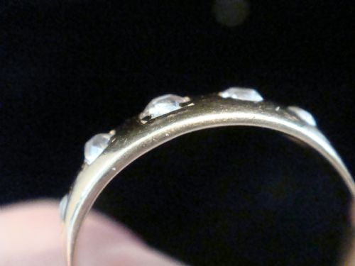 EDWARDIAN 18CT YELLOW GOLD OLD CUT DIAMOND RING 2G 030CT - ADDITIONAL PHOTO 4