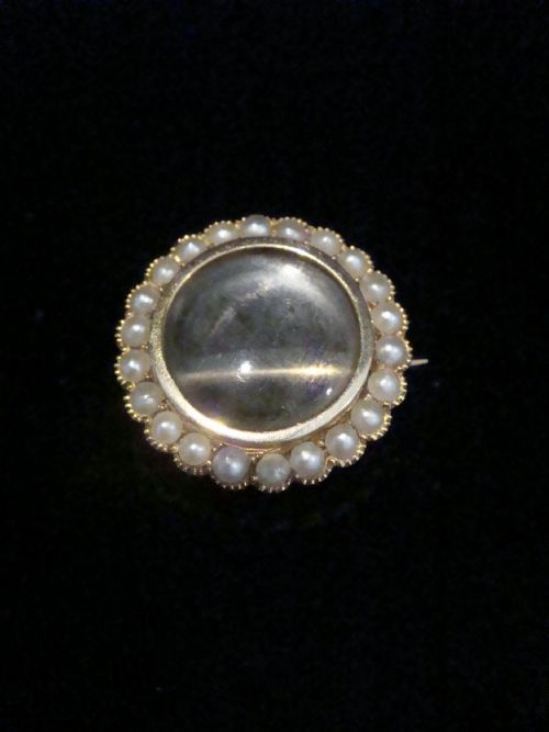EDWARDIAN 9CT YELLOW GOLD MURRLE BENNETT LOCKET BROOCH - ADDITIONAL PHOTO 1