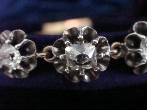 VICTORIAN 18CT SILVER DIAMOND BRACELET 250CT - ADDITIONAL PHOTO 4