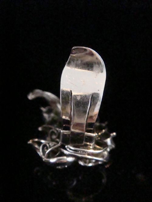 ART DECO EDWARDIAN 18CT WHITE GOLD 400CT OLD CUT DIAMOND EARRINGS - ADDITIONAL PHOTO 4