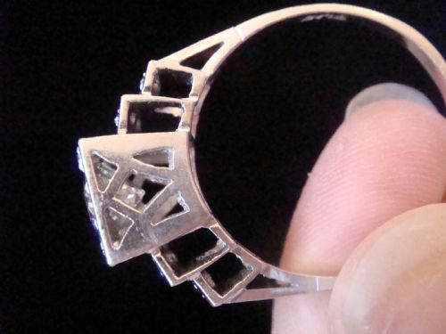 ART DECO EDWARDIAN PLATINUM 150CT DIAMOND SOLITAIRE - ADDITIONAL PHOTO 4