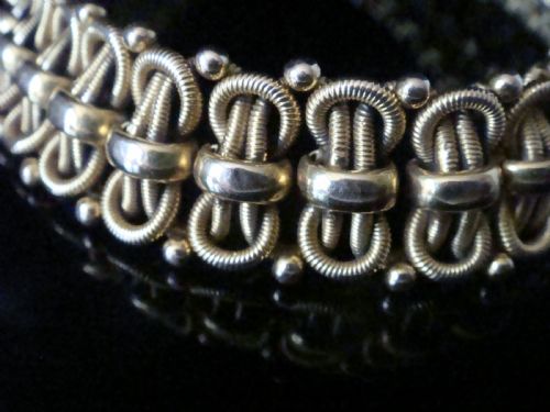 EDWARDIAN FRENCH 18CT YELLOW GOLD ORNATE BRACELET 29G - ADDITIONAL PHOTO 1