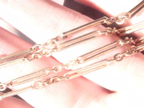 EDWARDIAN 9CT TROMBONE CHAIN 19 INCHES 81G - ADDITIONAL PHOTO 5
