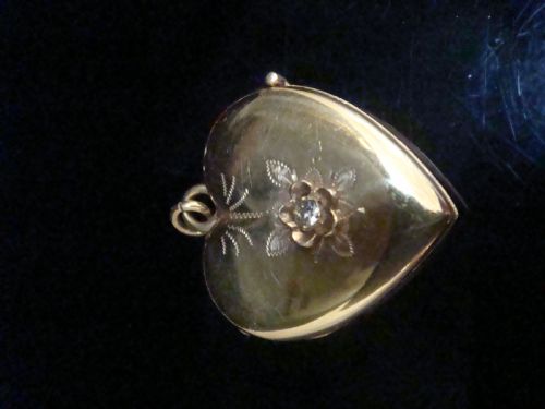 EDWARDIAN 15CT 18CT HIGH CARAT OLD CUT DIAMOND HEART LOCKET - ADDITIONAL PHOTO 1