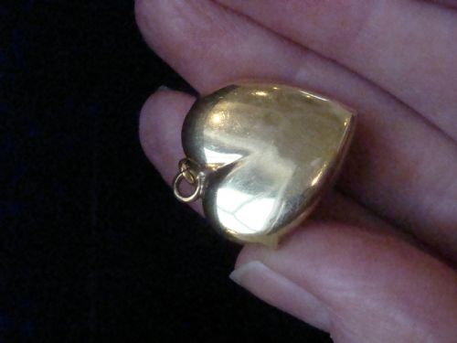 EDWARDIAN 15CT 18CT HIGH CARAT OLD CUT DIAMOND HEART LOCKET - ADDITIONAL PHOTO 3