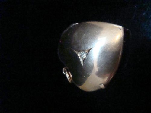 EDWARDIAN 9CT OLD CUT DIAMOND PUFF HEART LOCKET - ADDITIONAL PHOTO 3