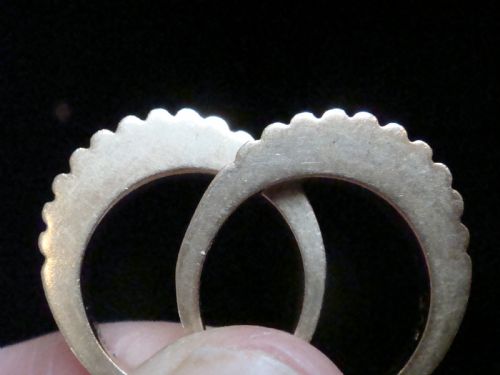DESIGNER RETRO 9CT COCKTAIL BANDS TO WEAR EITHER SIDE OF RING 6G - ADDITIONAL PHOTO 1