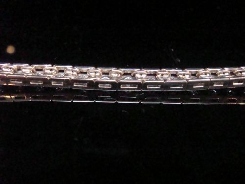 EDWARDIAN 18CT WHITE GOLD BRILLIANT CUT DIAMOND 240CT BRACELET - ADDITIONAL PHOTO 1