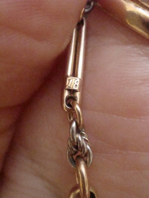 EDWARDIAN 18CT PLATINUM ALBERT CHAIN 175 INCHES 246G - ADDITIONAL PHOTO 3