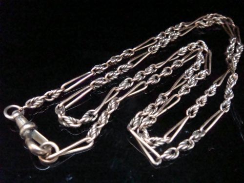 EDWARDIAN 9CT YELLOW GOLD CHAIN 24 INCHES 13.6G