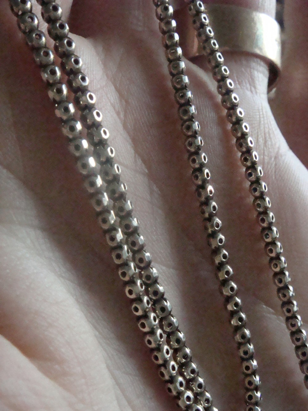Edwardian 9ct fancy chain 8.1g 20 inches yellow gold chain View III