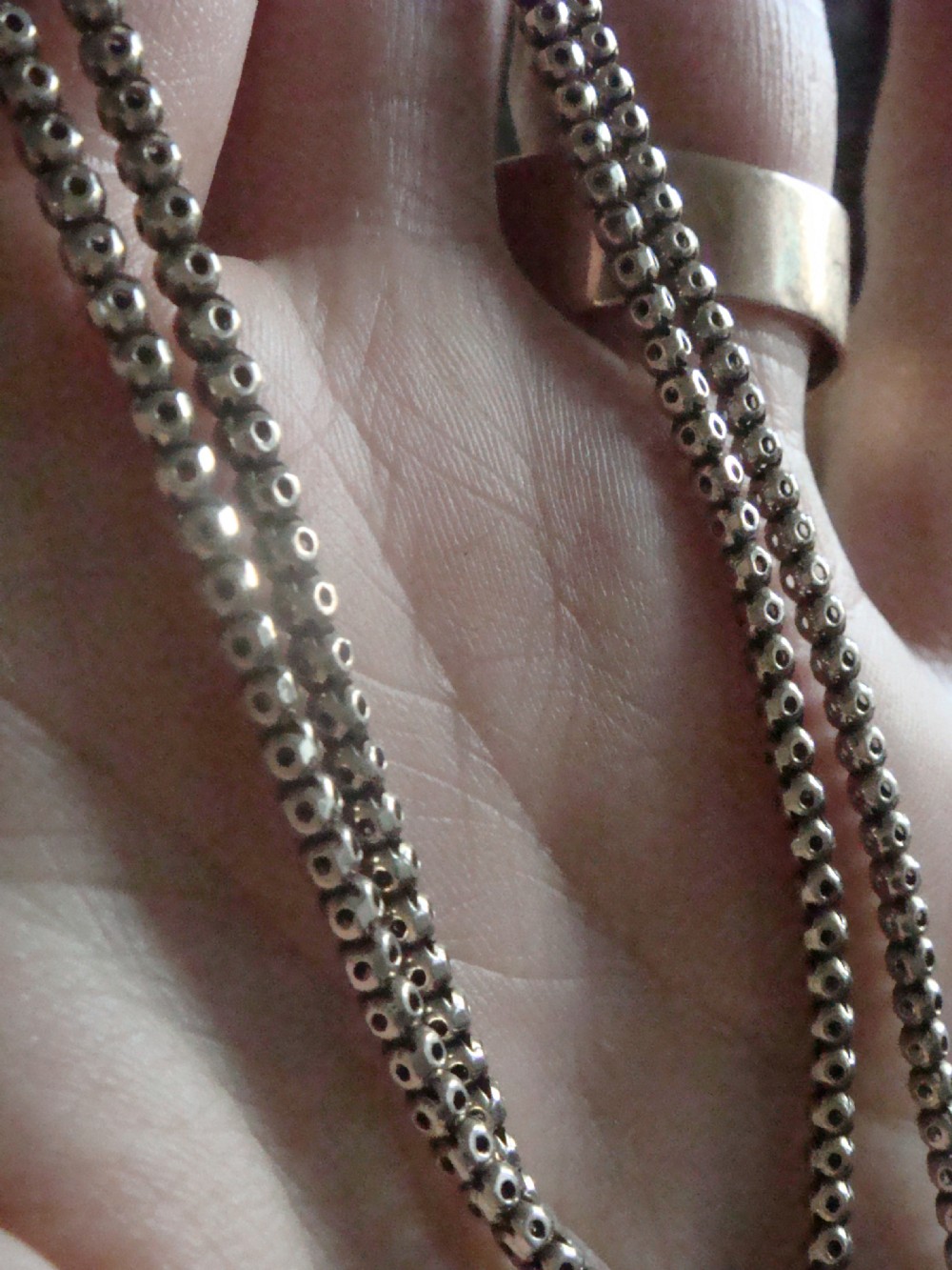 Edwardian 9ct fancy chain 8.1g 20 inches yellow gold chain View IV