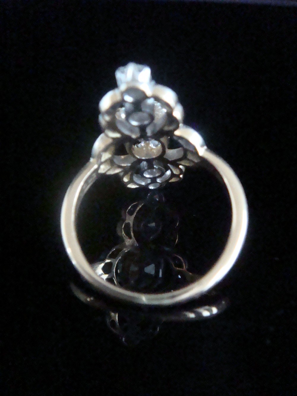 EDWARDIAN FRENCH 18CT YELLOW GOLD DIAMOND 2.38CT MARQUIS  RING 1.40CT CENTRE View IV
