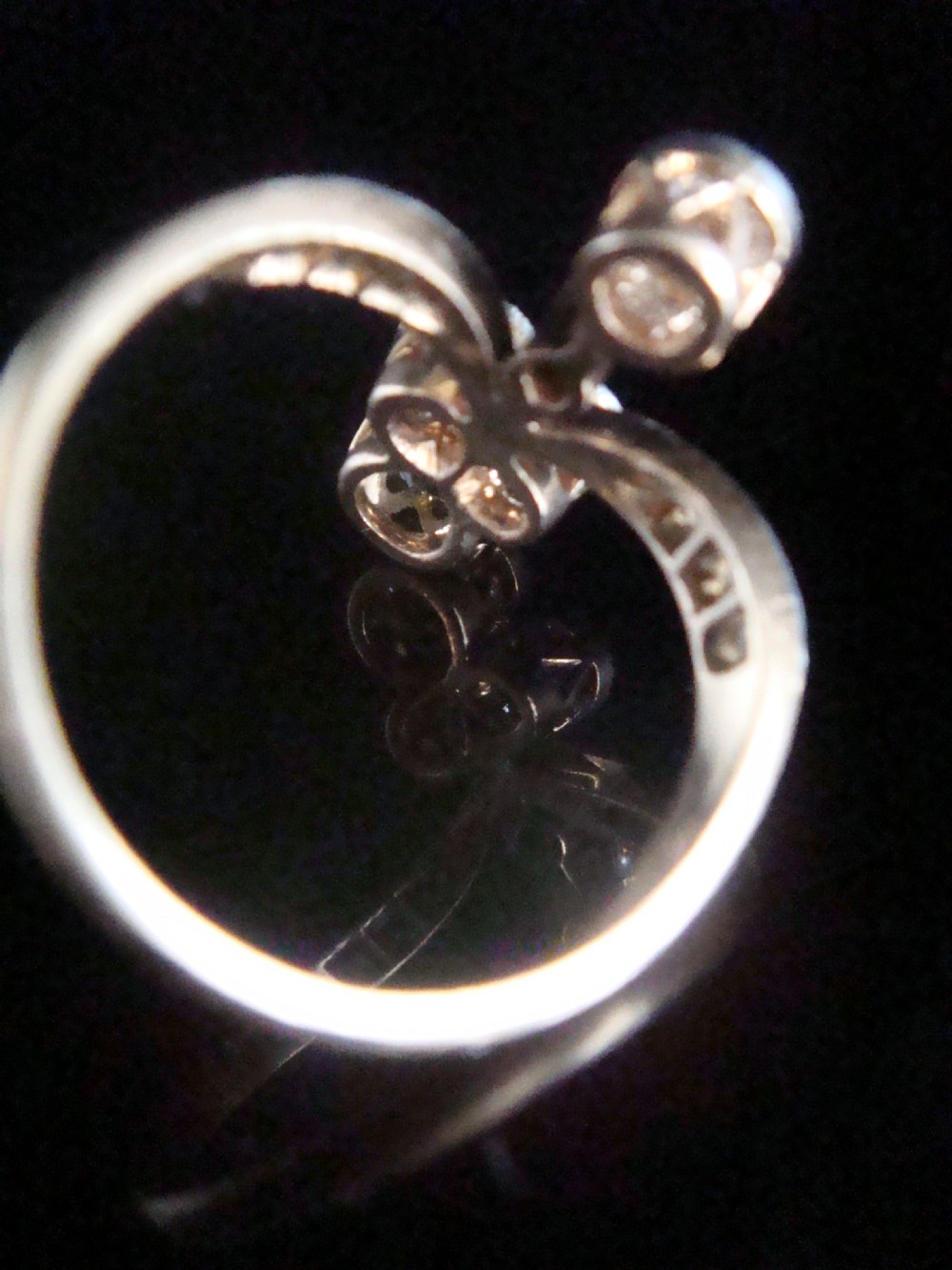 EDWARDIAN FRENCH 18CT YELLOW GOLD PLATINUM TRANSITIONAL CUT DIAMOND RING 1.60CT View IV
