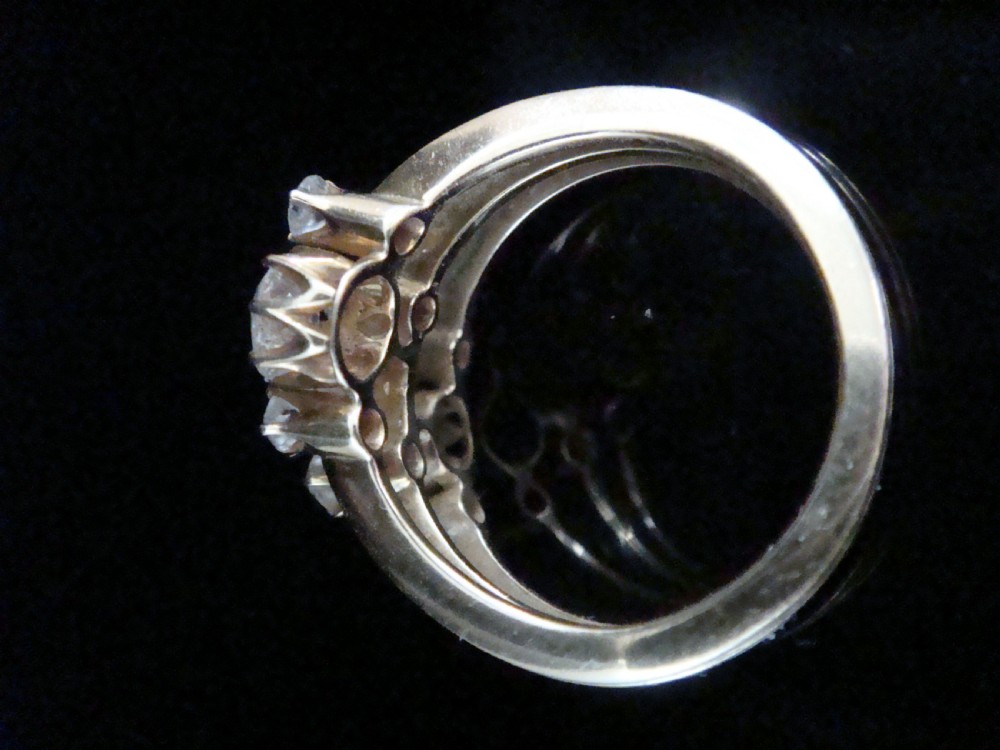 EDWARDIAN FRENCH 18CT YELLOW GOLD NATURAL SAPPHIRE DIAMOND NATURAL PEARL RING View IV
