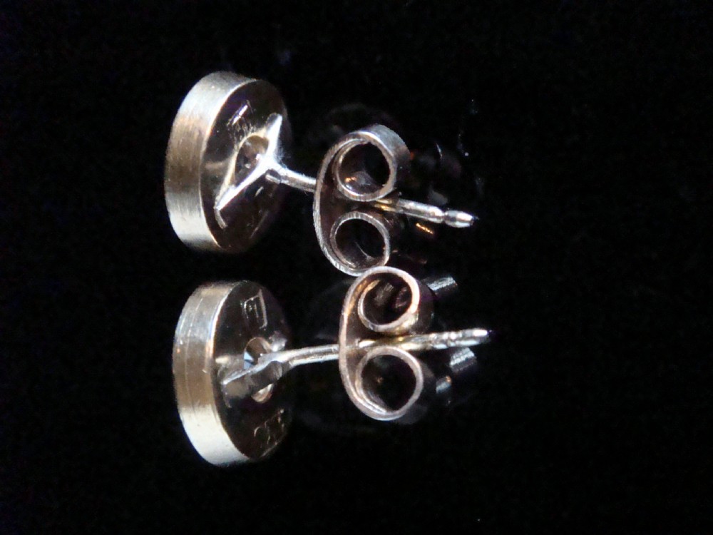 VICTORIAN 18CT YELLOW GOLD OLD CUT DIAMOND STAR CUT EARRINGS STUDS View III