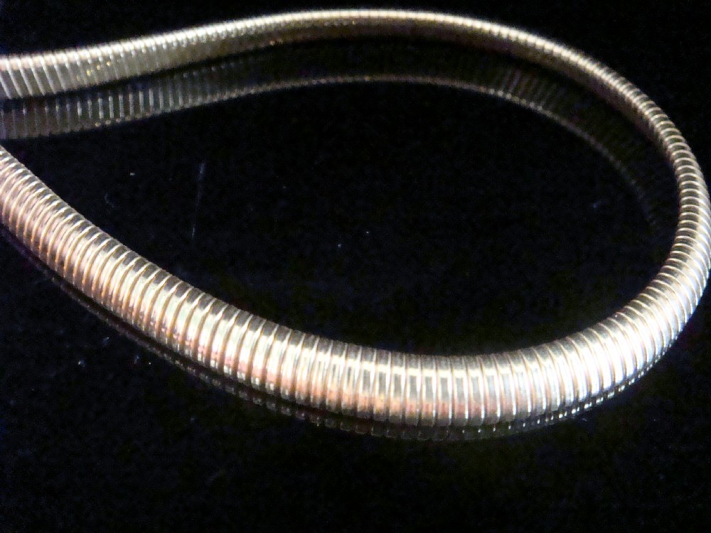 RETRO 1950S 18CT TUBOGAS COLLAR 24.7G FAB CONDITION 16