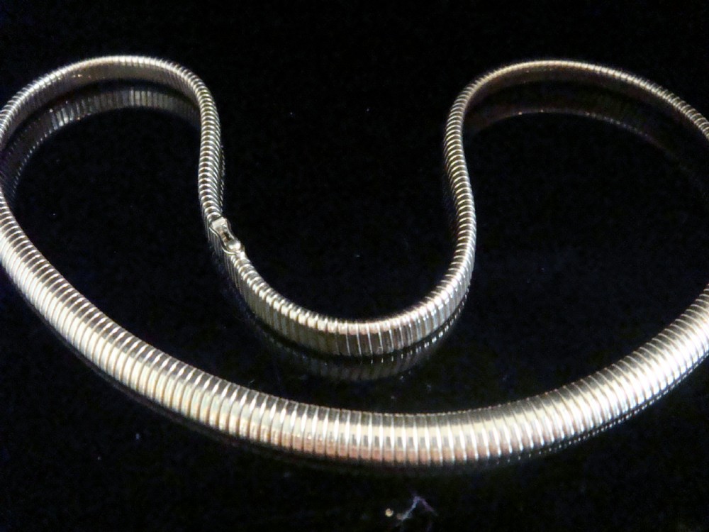 RETRO 1950S 18CT TUBOGAS COLLAR 24.7G FAB CONDITION 16