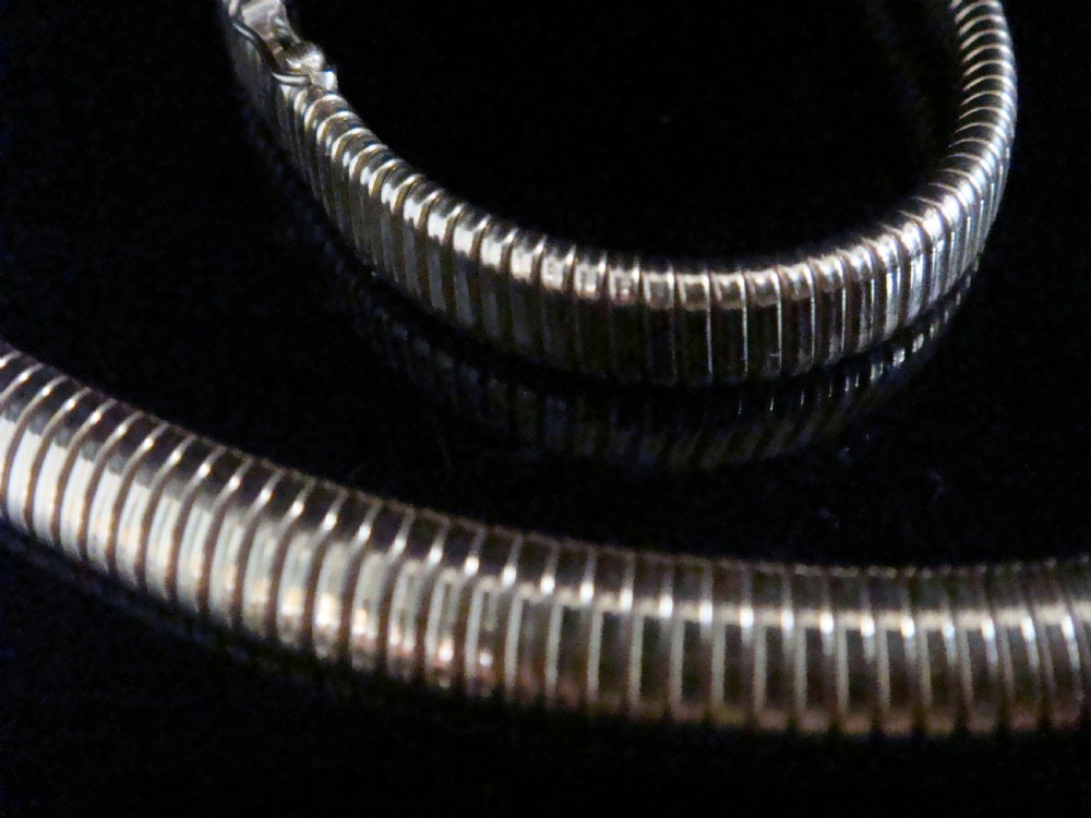 RETRO 1950S 18CT TUBOGAS COLLAR 24.7G FAB CONDITION 16