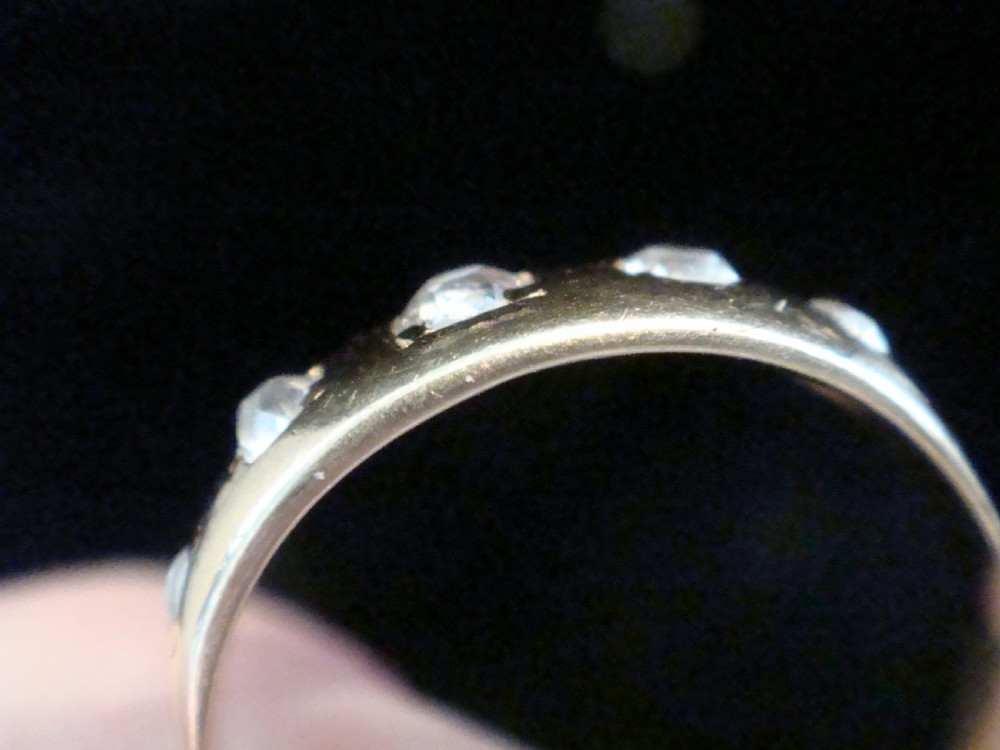 EDWARDIAN 18CT YELLOW GOLD OLD CUT DIAMOND RING 2G 0.30ct View V