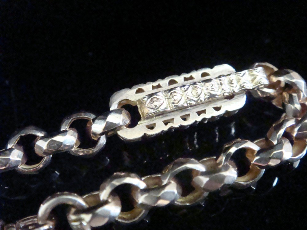 EDWARDIAN 9CT ROSE GOLD LARGE GRADUATED LINK BRACELET 9.9G 7 3/4 INCHES View II