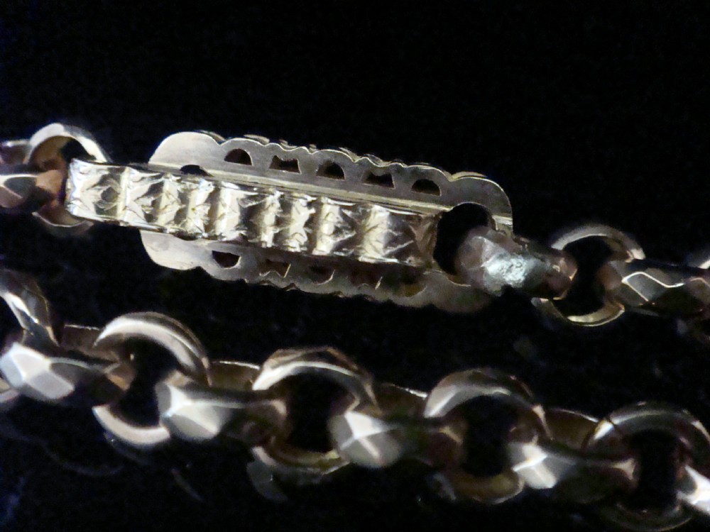 EDWARDIAN 9CT ROSE GOLD LARGE GRADUATED LINK BRACELET 9.9G 7 3/4 INCHES View IV