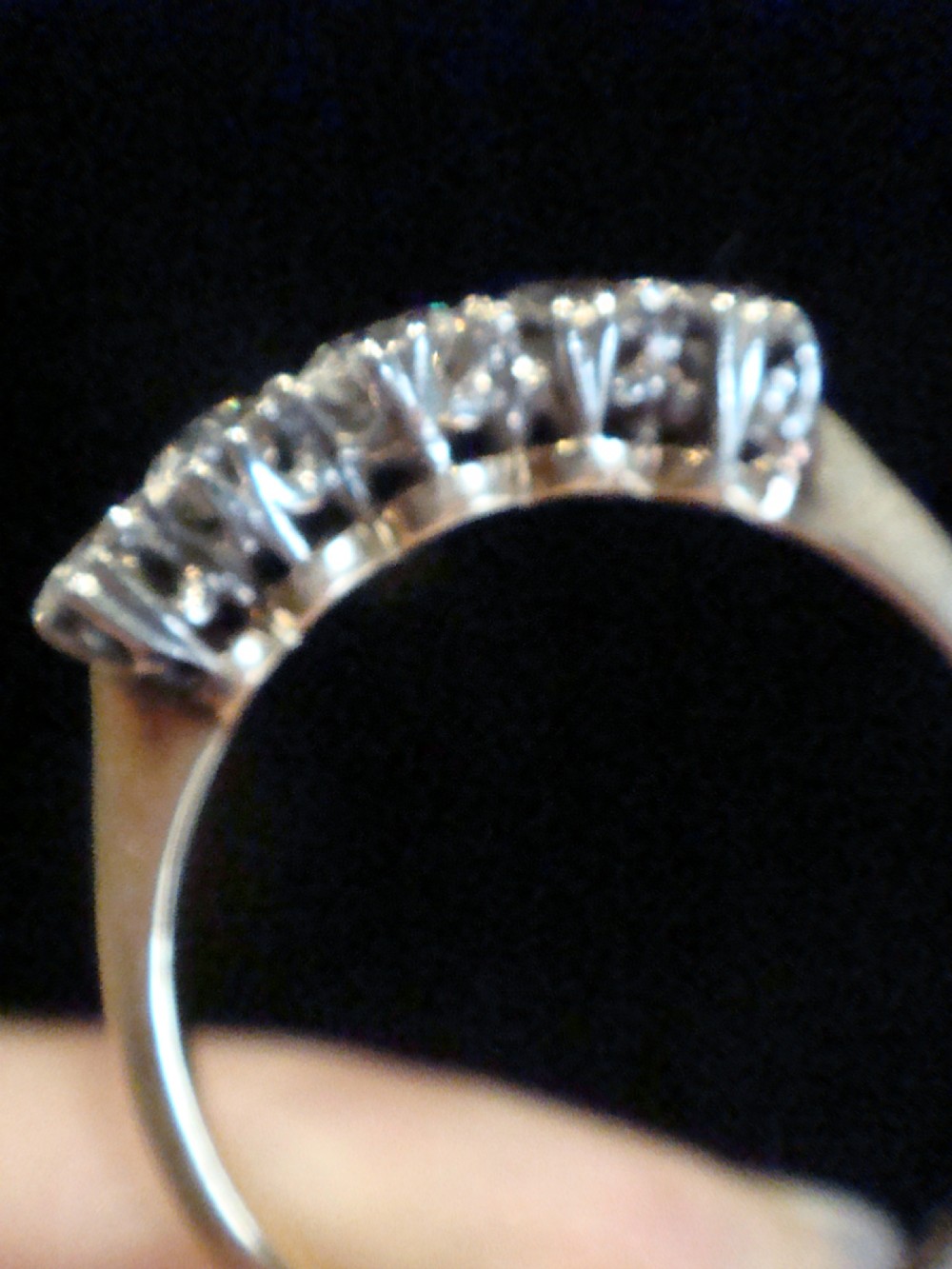EDWARDIAN 18CT OLD CUT 5 STONE 0.50ct DIAMOND RING View IV