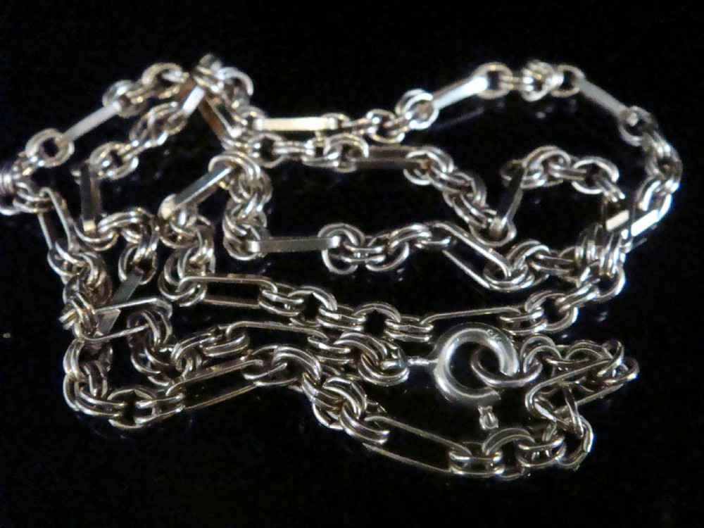 EDWARDIAN 9CT YELLOW GOLD ORNATE CHAIN 18 INCHES 8.7g