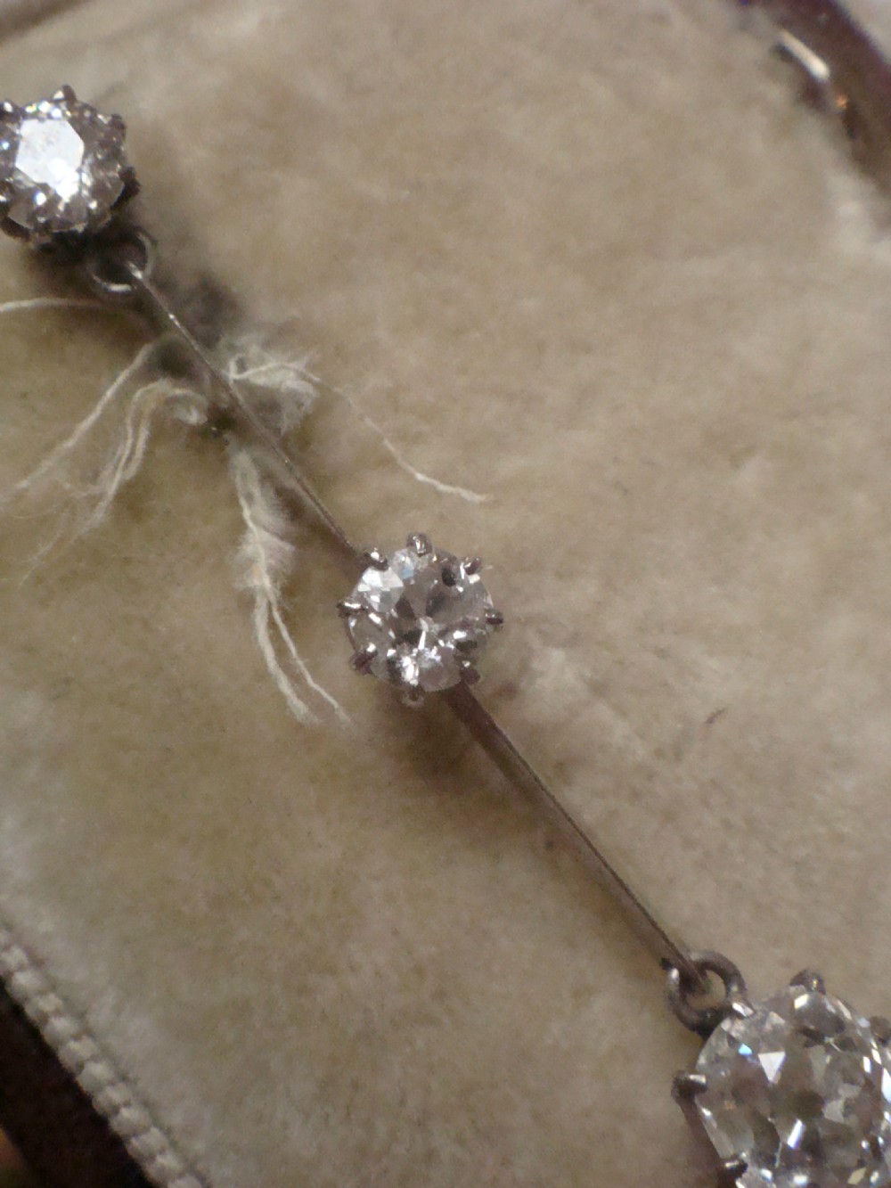 EDWARDIAN 18CT LARGE OLD CUT DIAMOND 1.70ct DROP EARRINGS View III