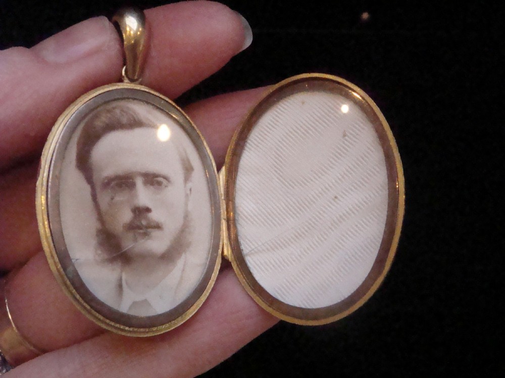 EDWARDIAN 15CT YELLOW GOLD SEED PEARL STARBURST LOCKET DOUBLE SIDED 15G View IV