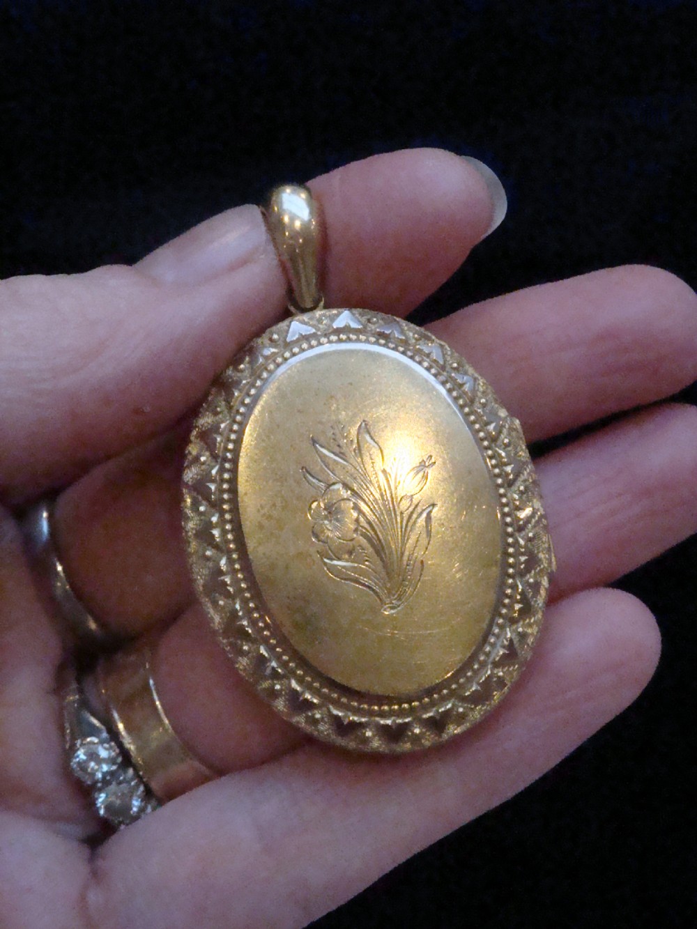 EDWARDIAN 15CT YELLOW GOLD SEED PEARL STARBURST LOCKET DOUBLE SIDED 15G View IX