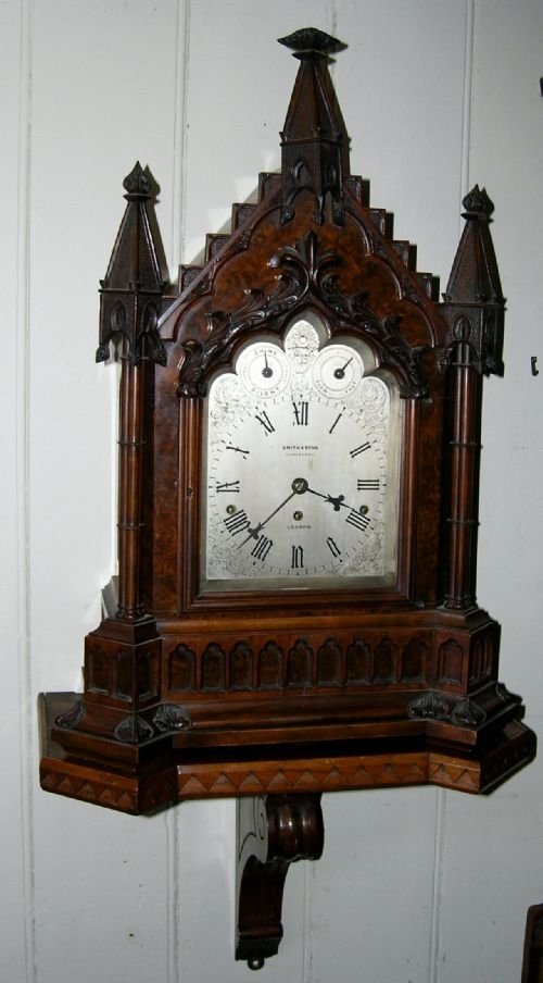 Musical Burr Walnut Bracket Clock
