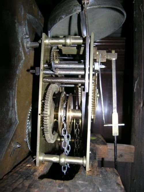 fig 2. 18th Cent Oak Longcase Clock