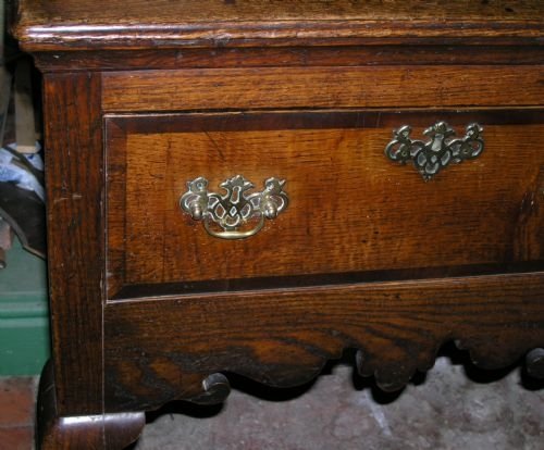 fig 2. 18th Cent Oak Shropshire Dresser Base