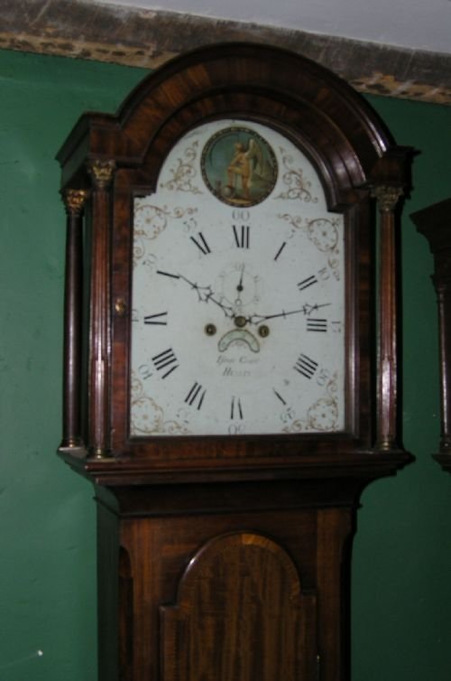 fig 1. Quarter Chiming Mahogany Longcase Clock