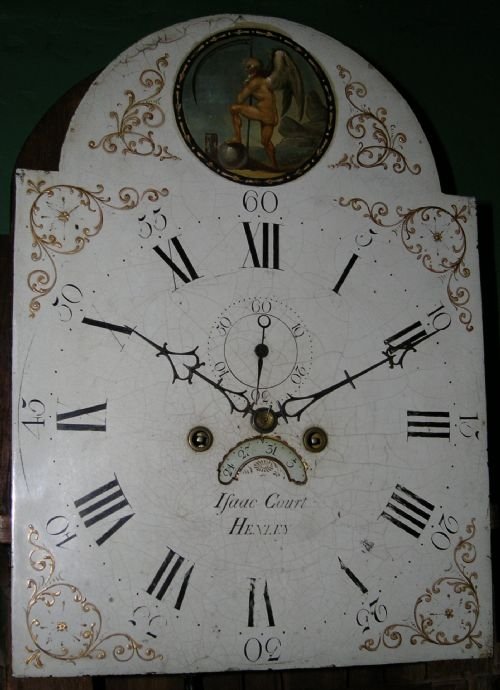 fig 2. Quarter Chiming Mahogany Longcase Clock
