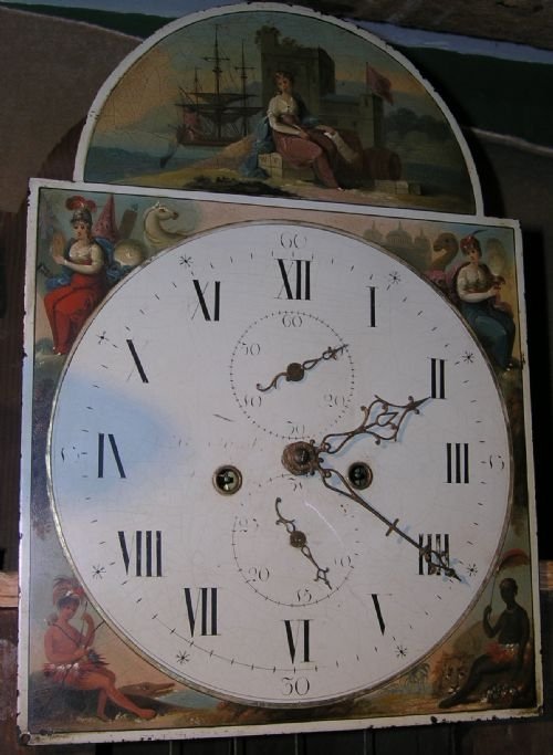 fig 2. Regency Period Mahogany Longcase Clock