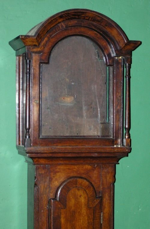 fig 1. Antique Oak Longcase Clock Case