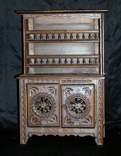 Miniature Oak French Dresser