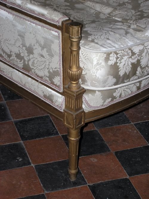 fig 1. Louis XVI Style Gilt Wood Armchair