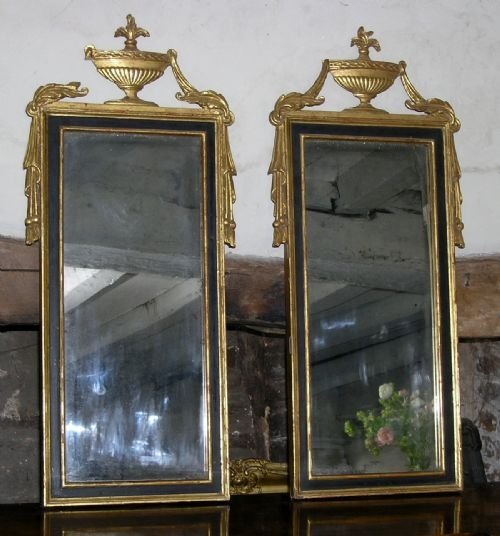 Pair 19th Cent Gilt Mirrors